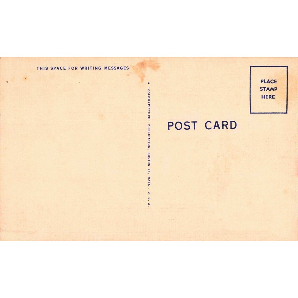 Vintage The Pause That Refreshes Gas Station Rest Stop Linen Postcard VG - Picture 2 of 2
